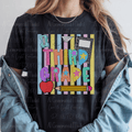 Bright Preppy Third Grade Pastel Stripes
