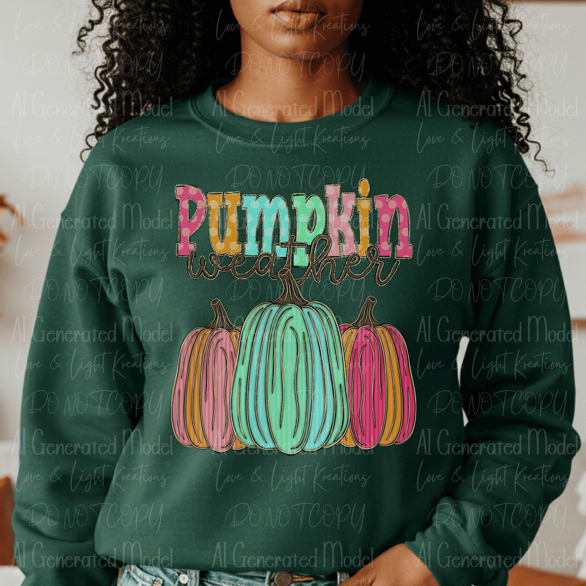 Bright Pumpkin Weather with Polka Dots