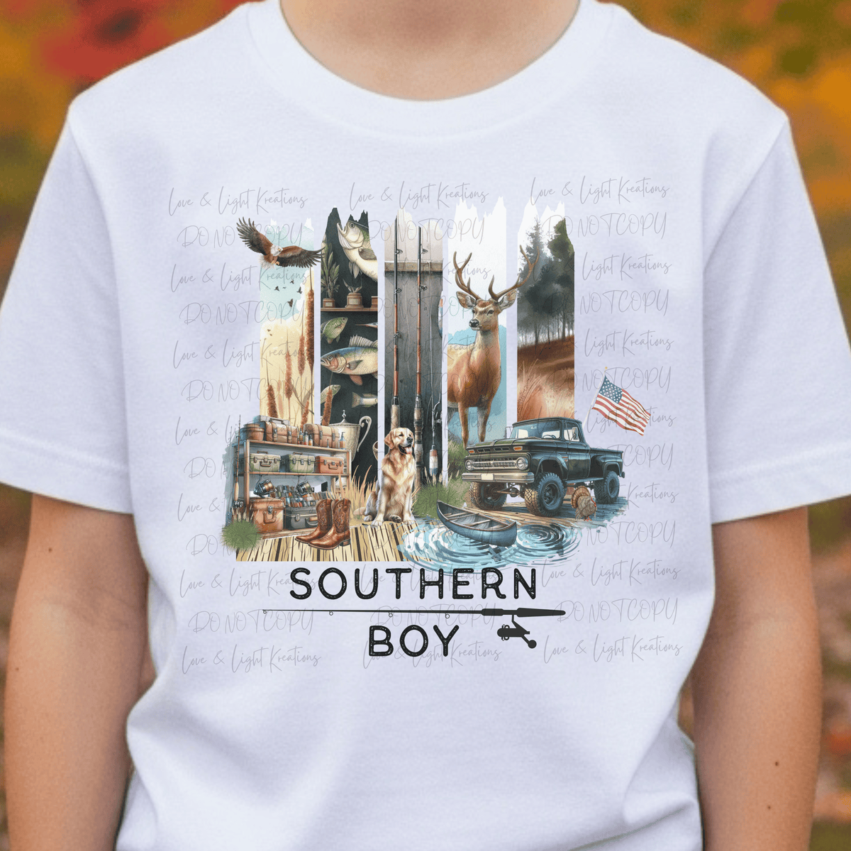 Brush Stroke Southern Boy Elements