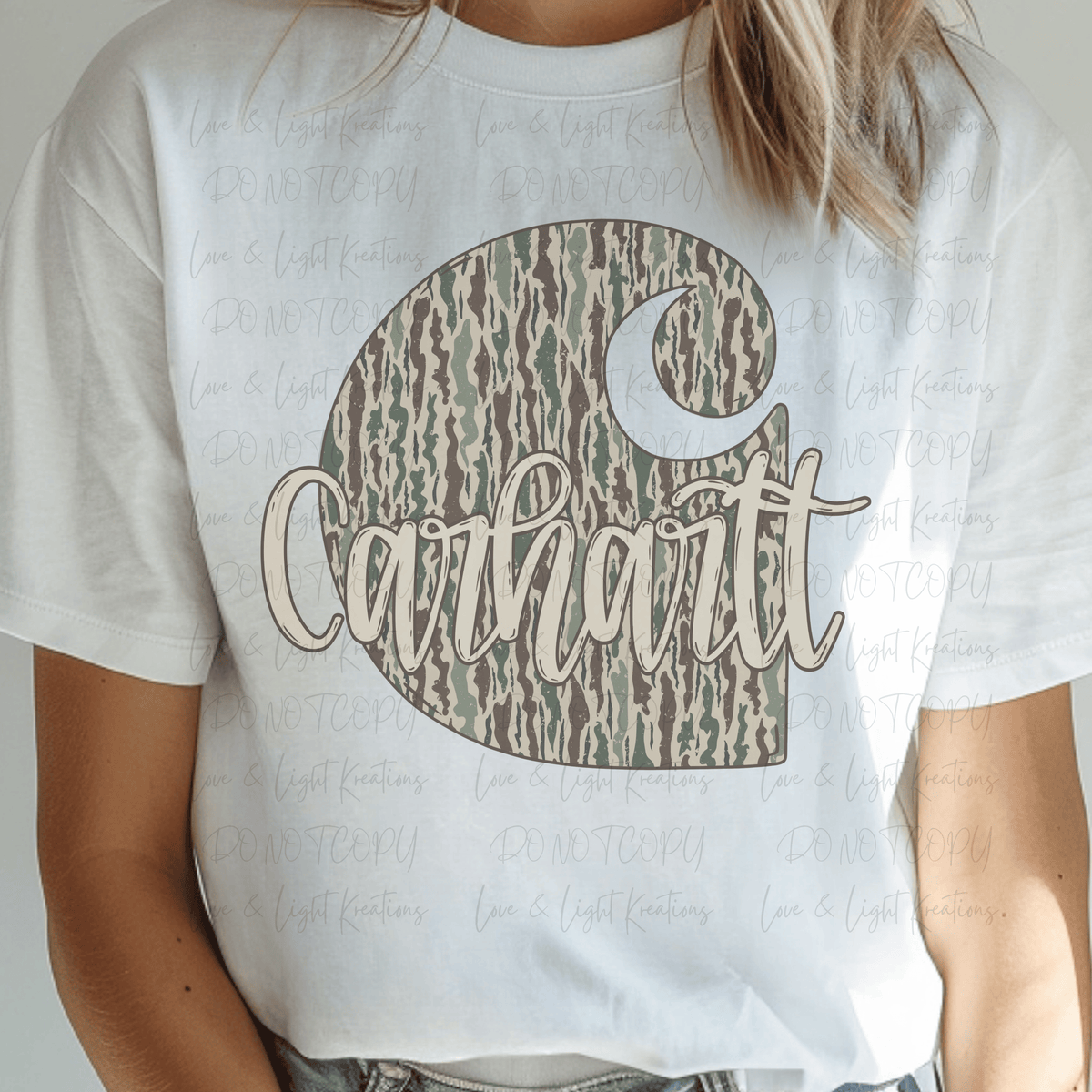 Camo C Working Gear with Script Letters
