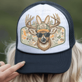 Camo Egg Hunter Faux Quilted Deer Head