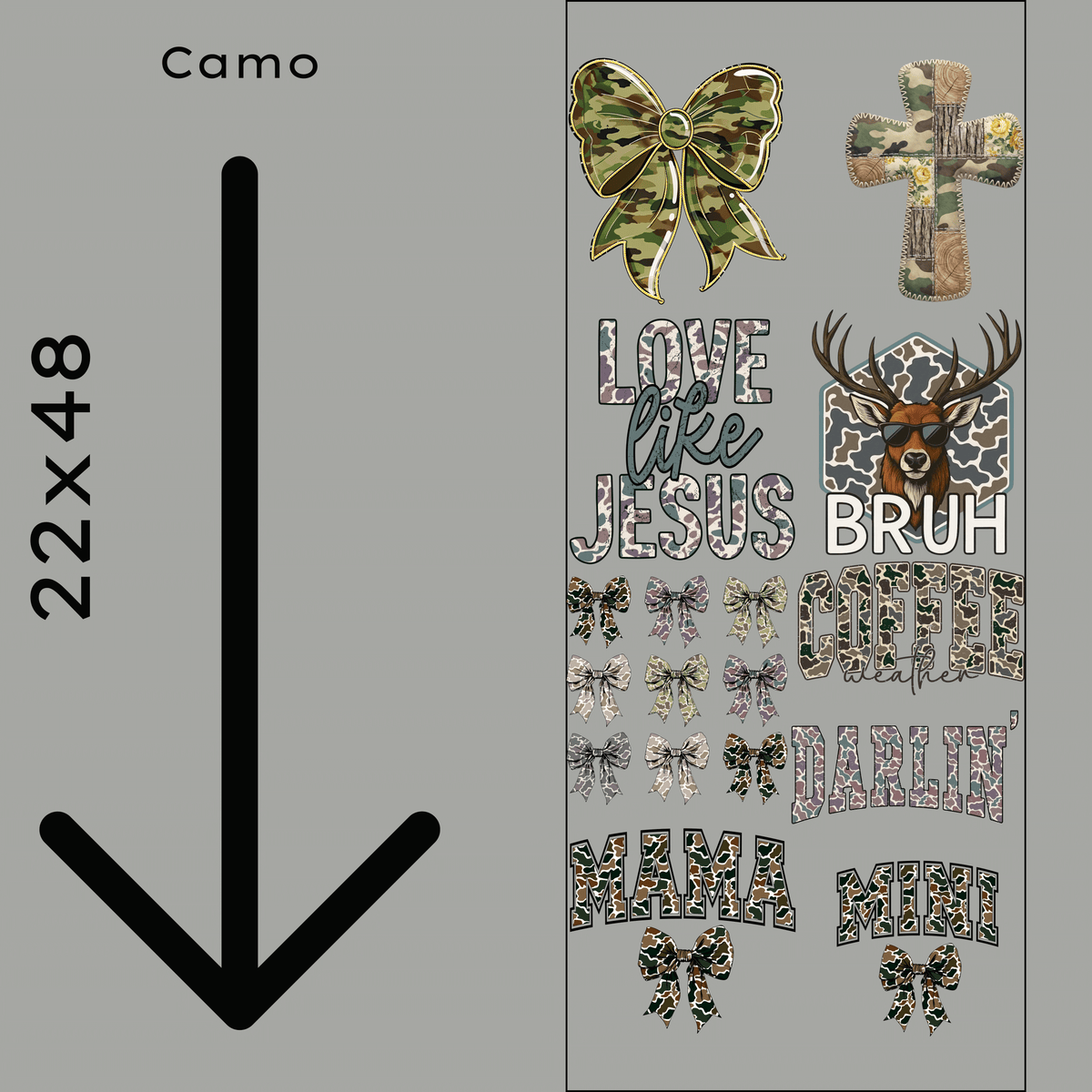 Camo Gang Sheet