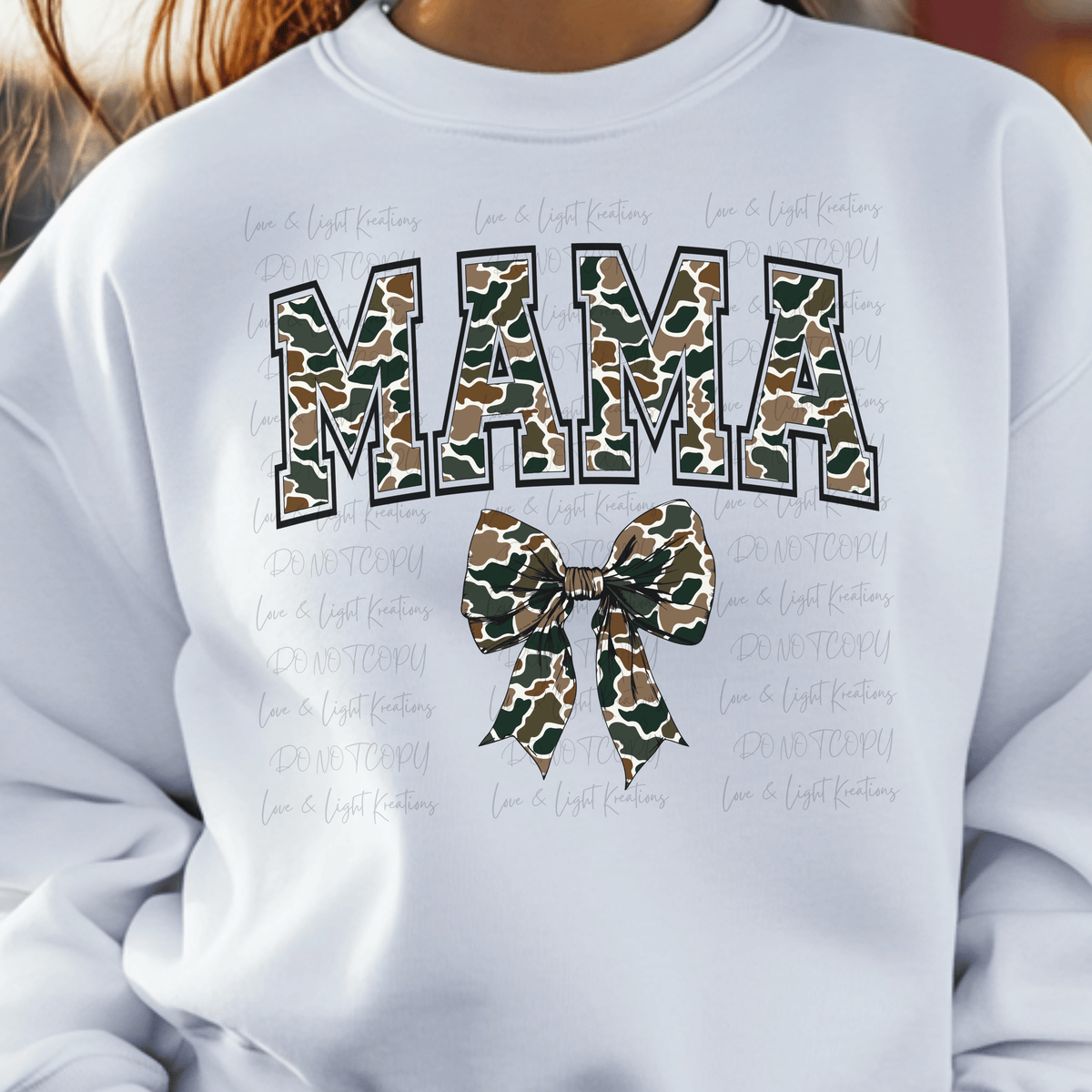 Camo Mama Coquette Bow