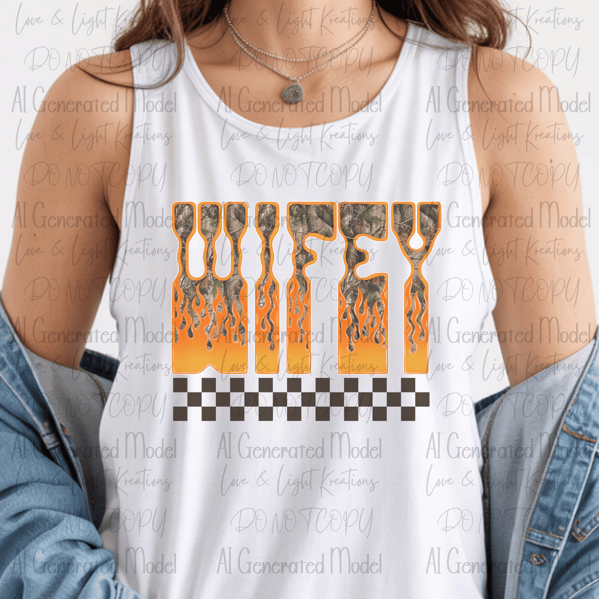Camo Orange Wifey