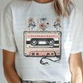 Cassette Tape with Flowers