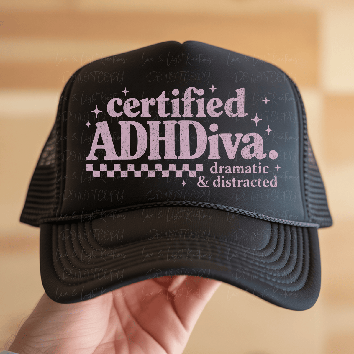 Certified ADHDiva Dramatic and Distracted Pink