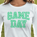 Checkered Game Day Green