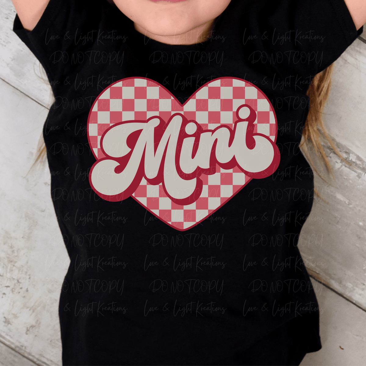 Checkered Heart Mini