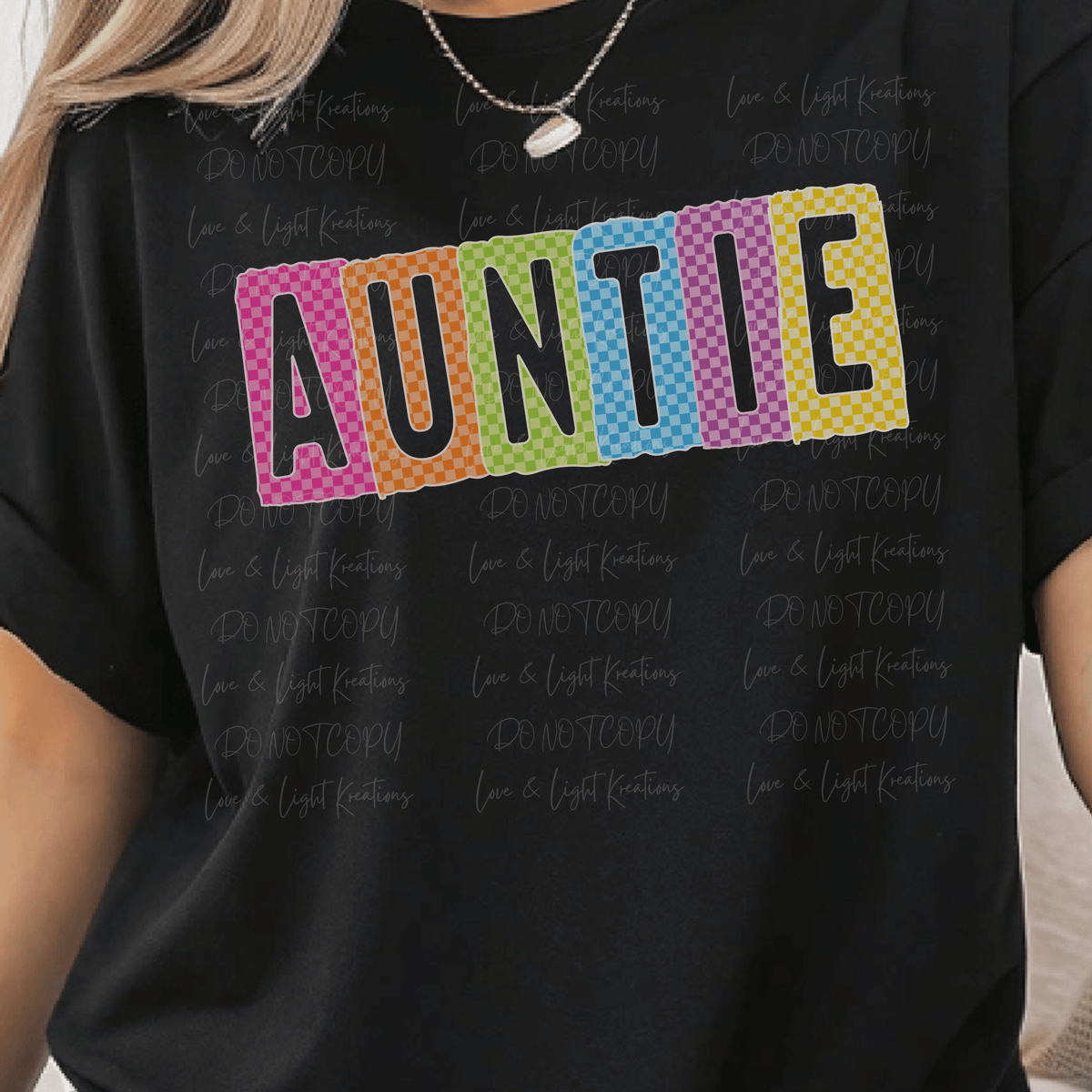 Checkered Rainbow Auntie