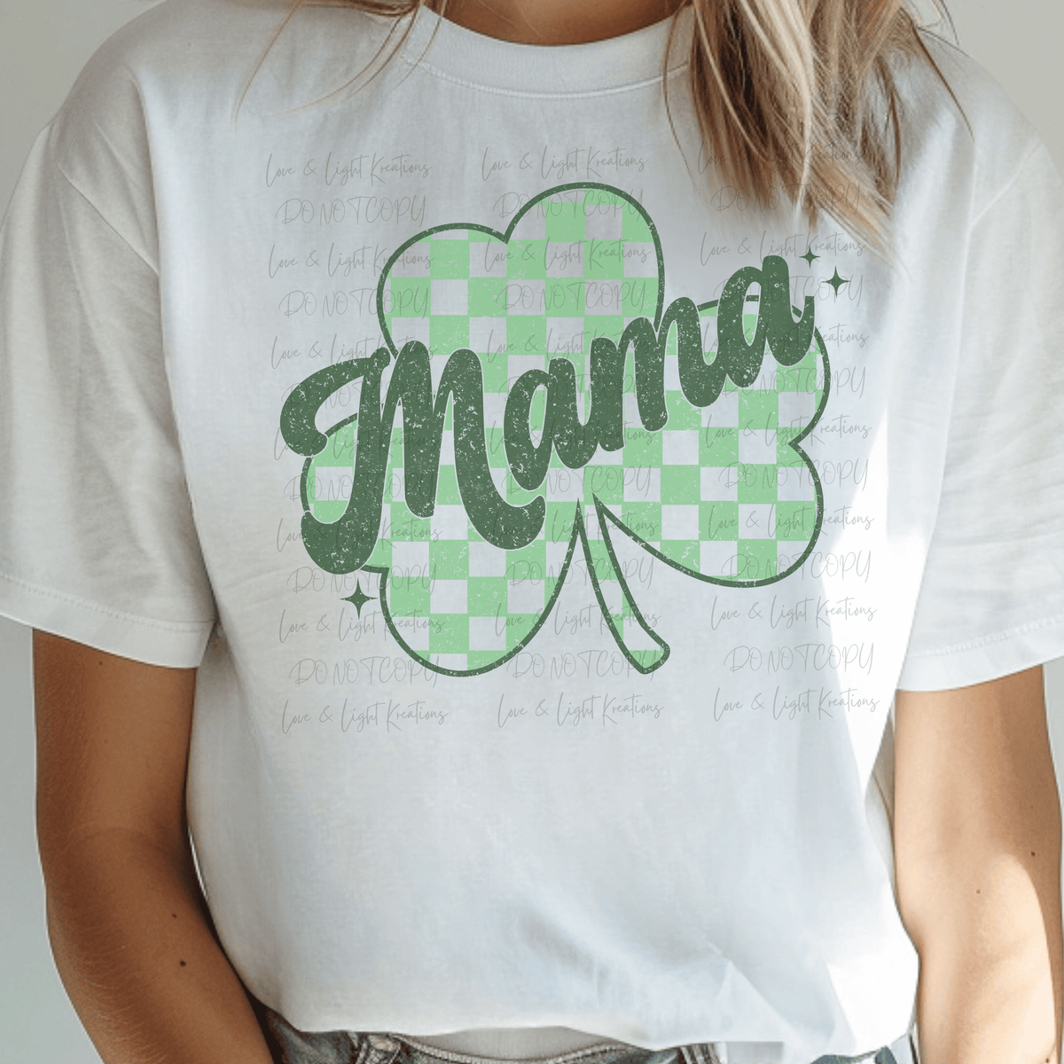 Checkered Shamrock Mama