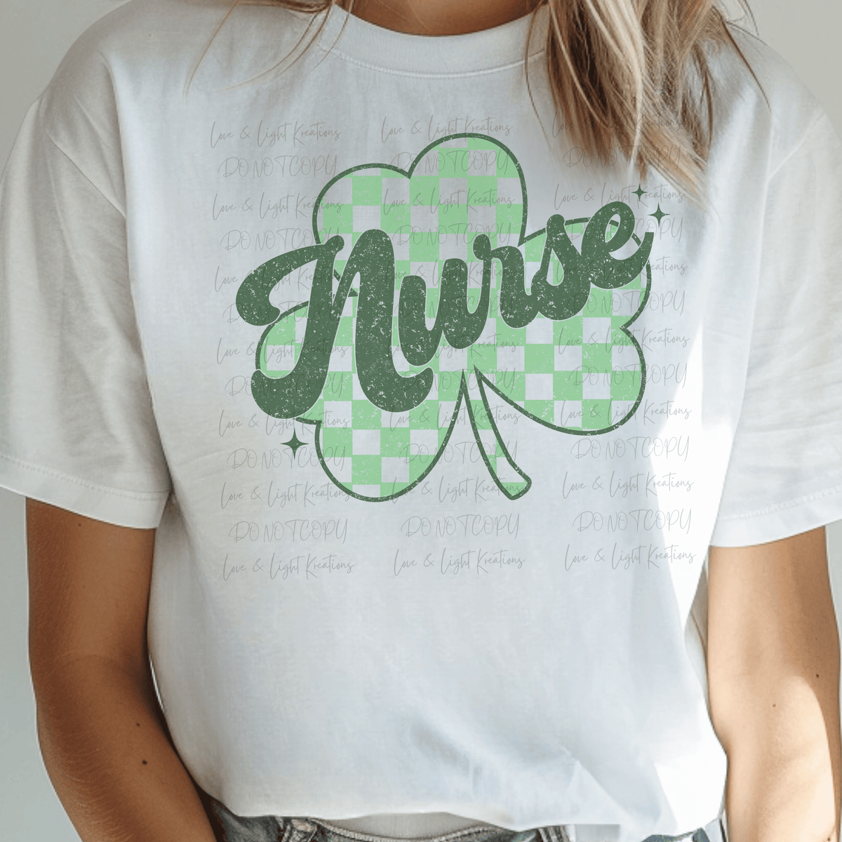 Checkered Shamrock Nurse