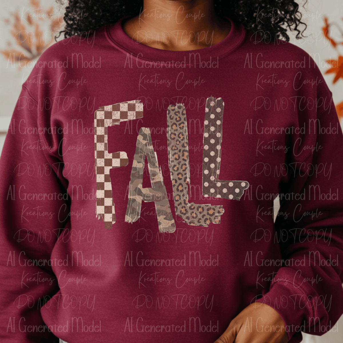Checkered, Leopard, Camo, Distressed Fall