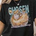 Chosen Even in the Deep with Whale and Cross Paint Strokes and Faux Glitter