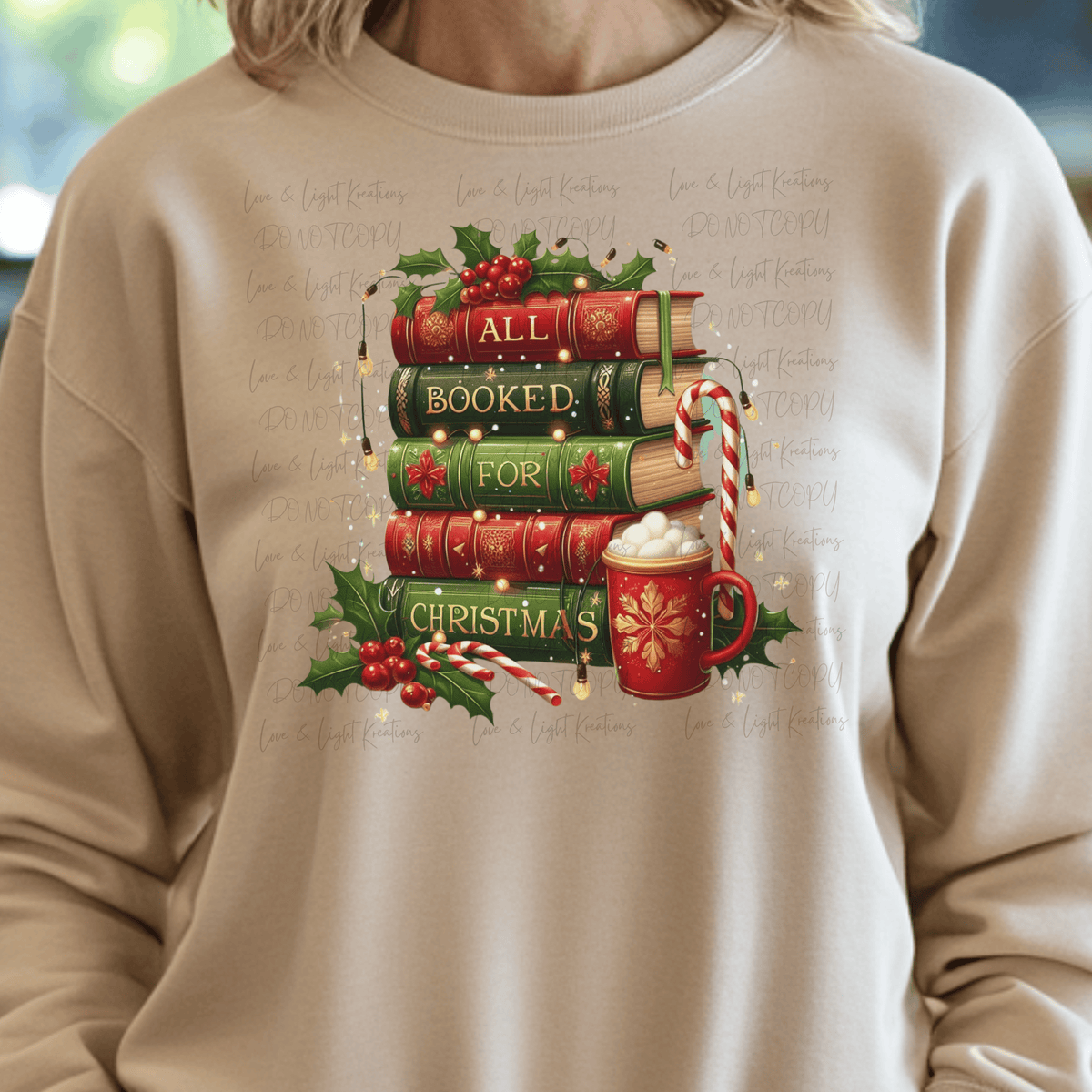 Christmas Book Stack