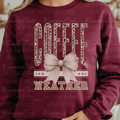 Coffee Weather Coquette Bow Leopard