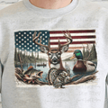 Colored Hunting with Flag
