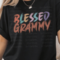 Colorful Blessed Grammy Paint Stroke