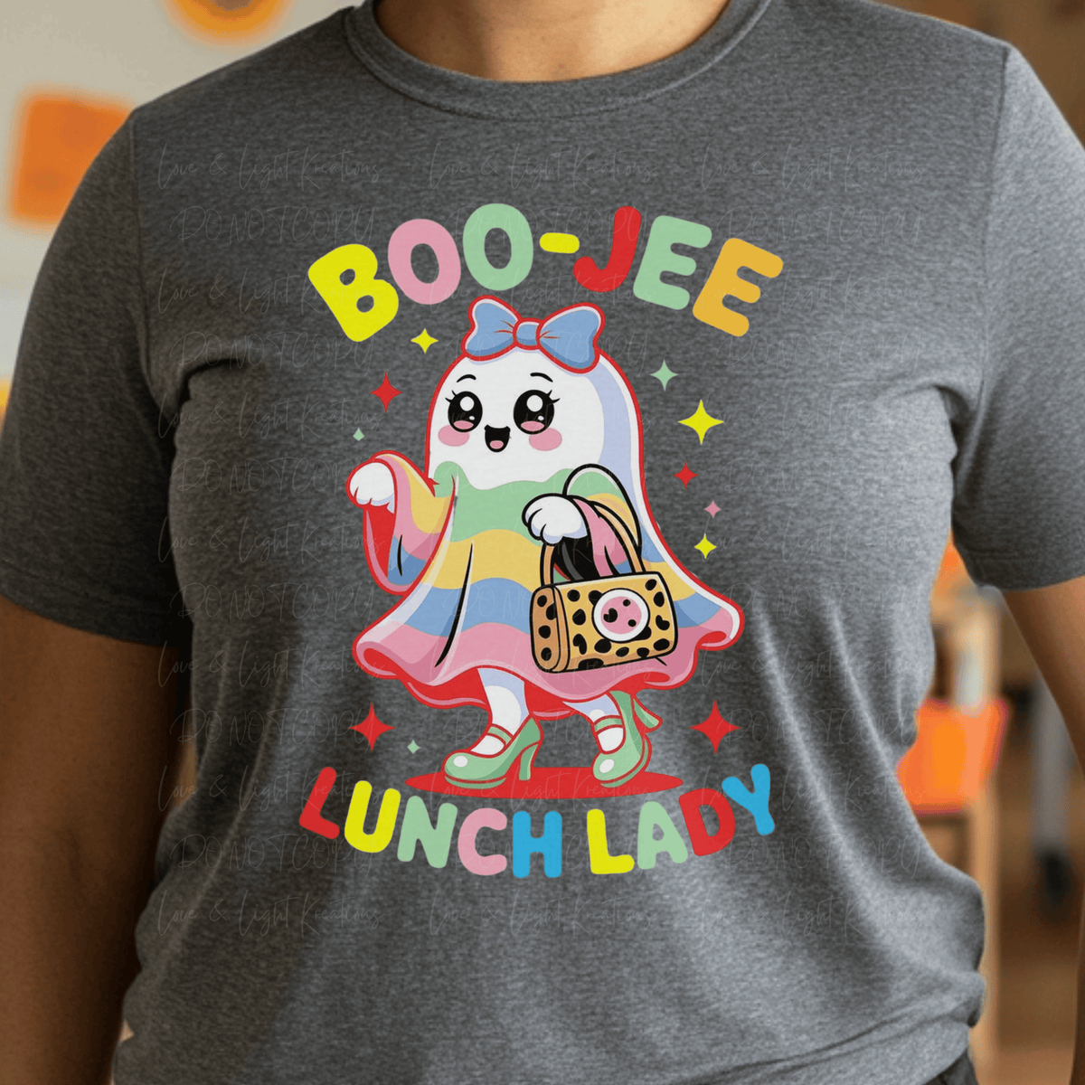Colorful Boo-Jee Lunch Lady