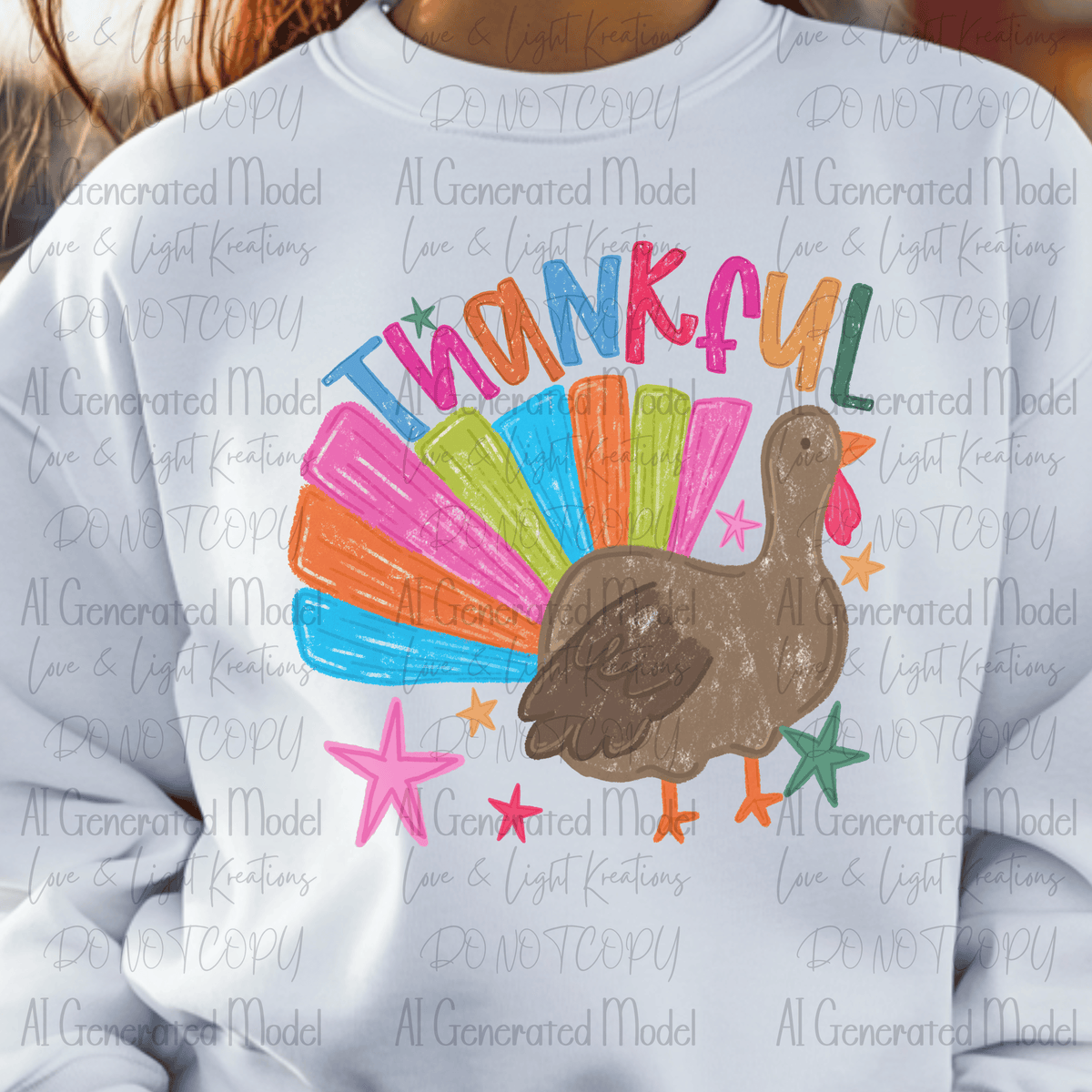 Colorful Thankful Turkey