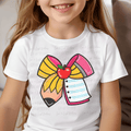 Coquette Pencil and Paper Teacher Bow