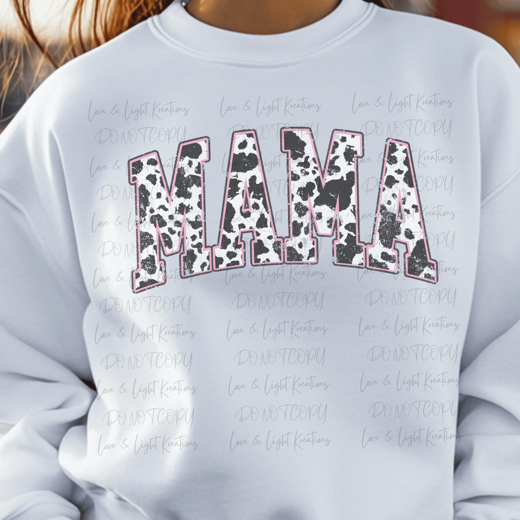 Cow Print Arched Mama