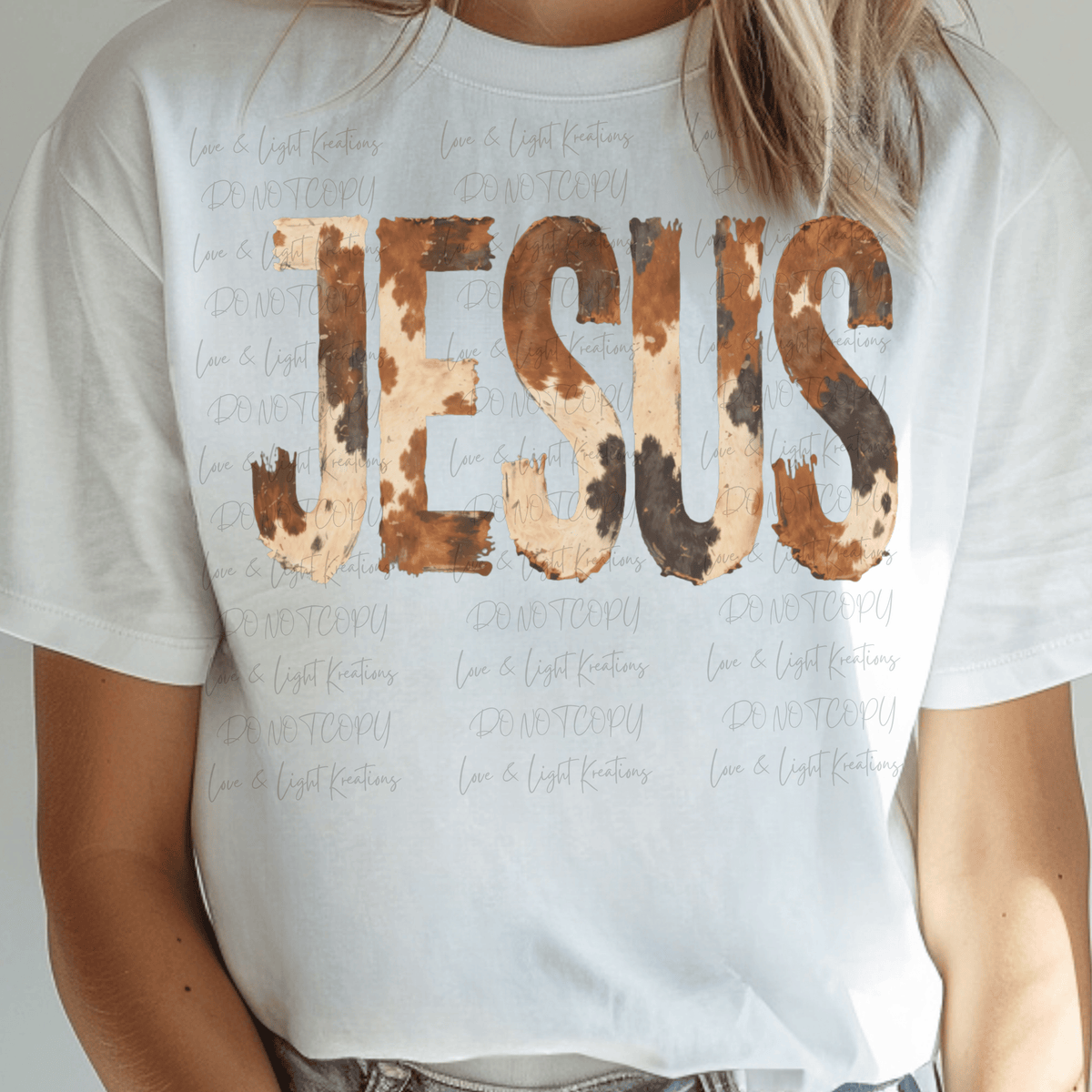 Cow Print Jesus
