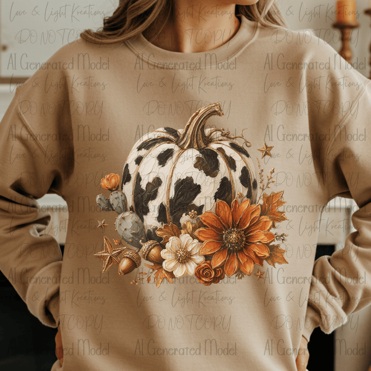 Cow Print Pumpkin
