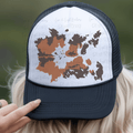 Cow Skin Design Hat Background
