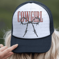 Cowgirl with Barbwire Coquette Bow Edgy Western