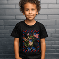 Crocodile Wearing Crocks with Hotdog, Hat and Flag