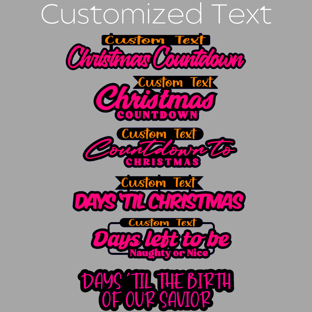 Personalized Christmas Countdown