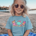 Cute Summer Pink Crab and Summer Fun