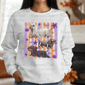 Dachshund Halloween Costumes Purple and Orange Stripes