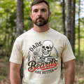 Dads with Beards are Better Skeleton and Black Font