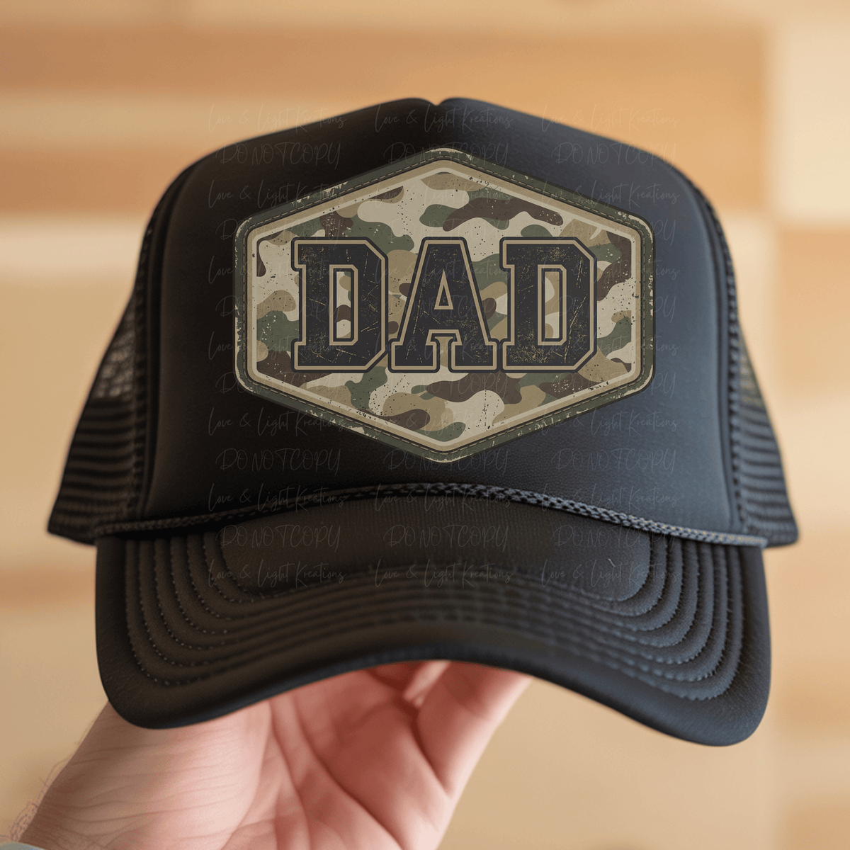 Dad with Camo Patch