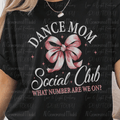 Dance Mom Social Club What Number are We On Pink Coquette Bow