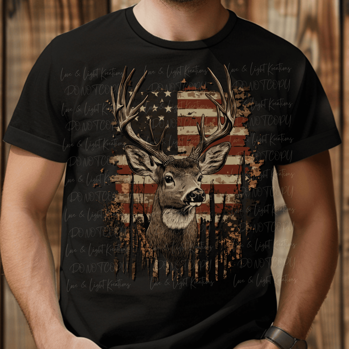Deer with Color Flag