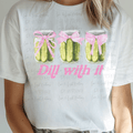 Dill With It with Three Jars of Pickles