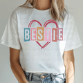 Distressed Bestie Doodle Heart