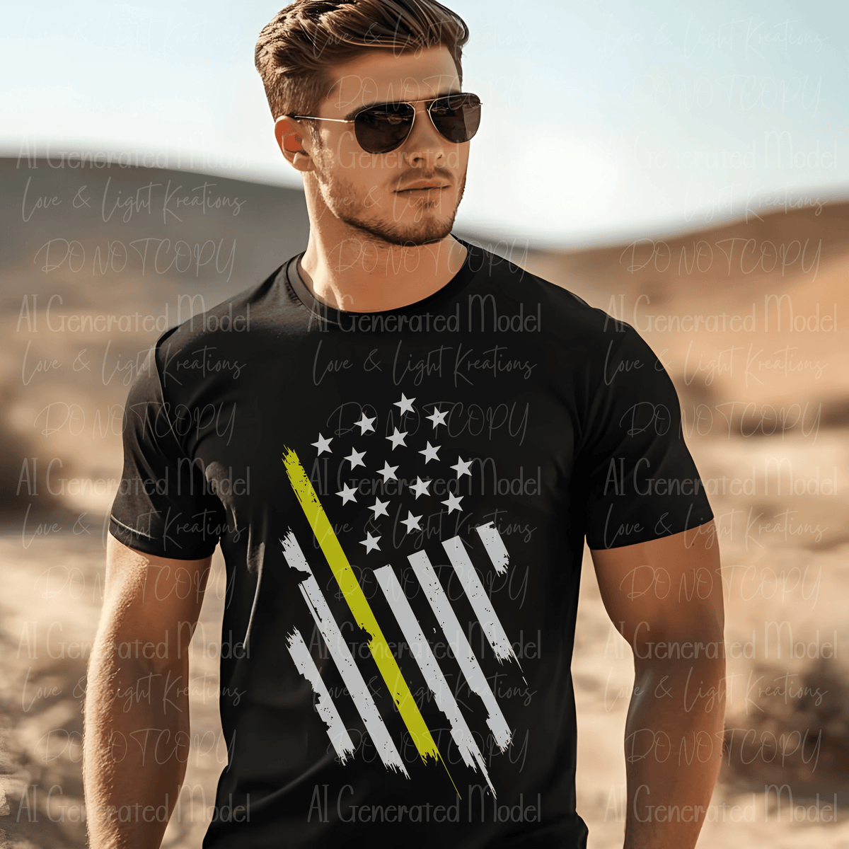 Distressed Dispatcher Diagonal Flag