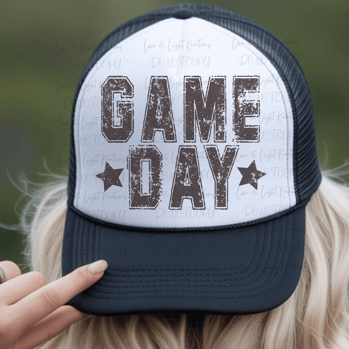 Distressed Game Day with Stars