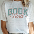 Distressed Teal and Brown Book Nerd