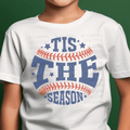 Distressed Tis the Season Baseball