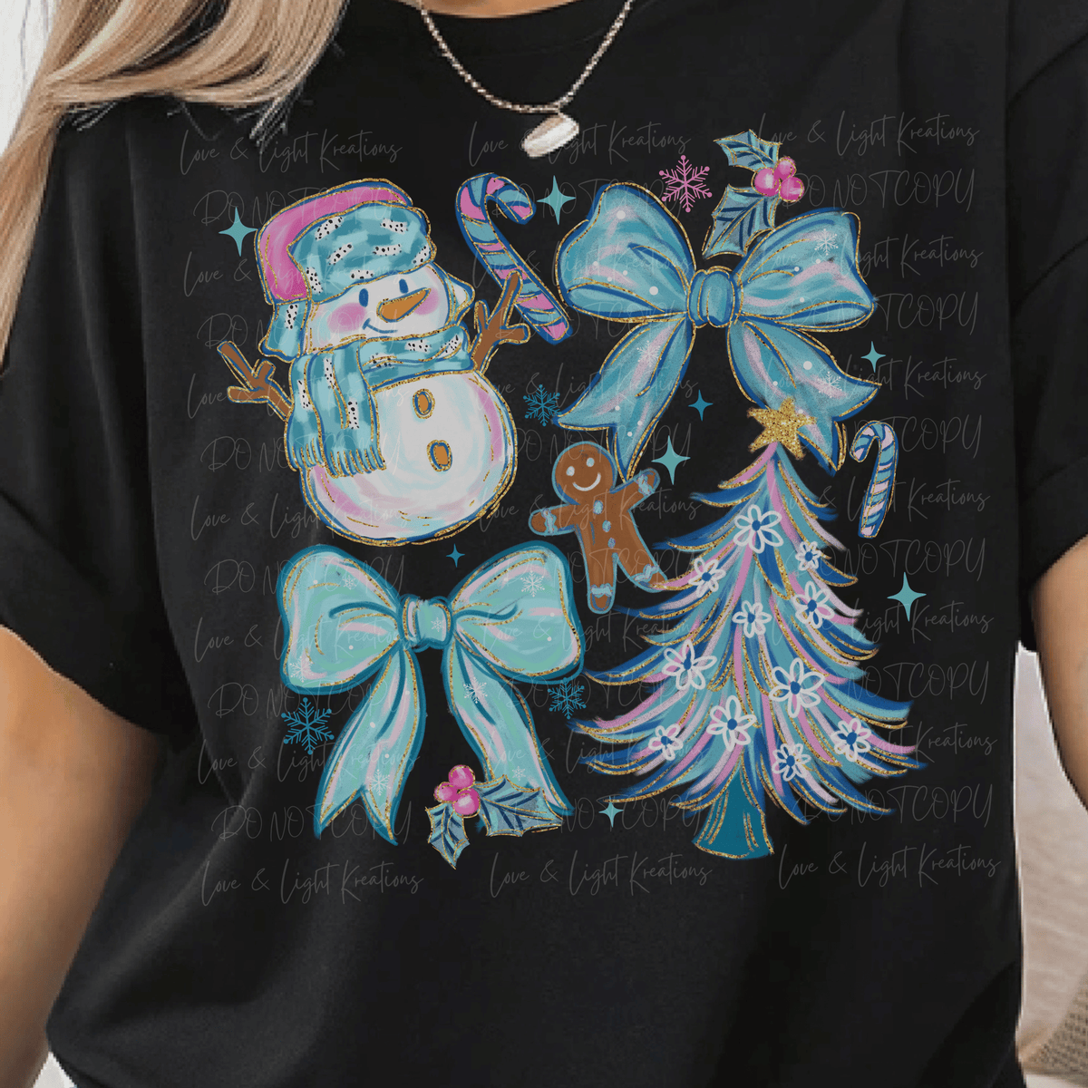 Doddle Paint Stroke Winter and Bows