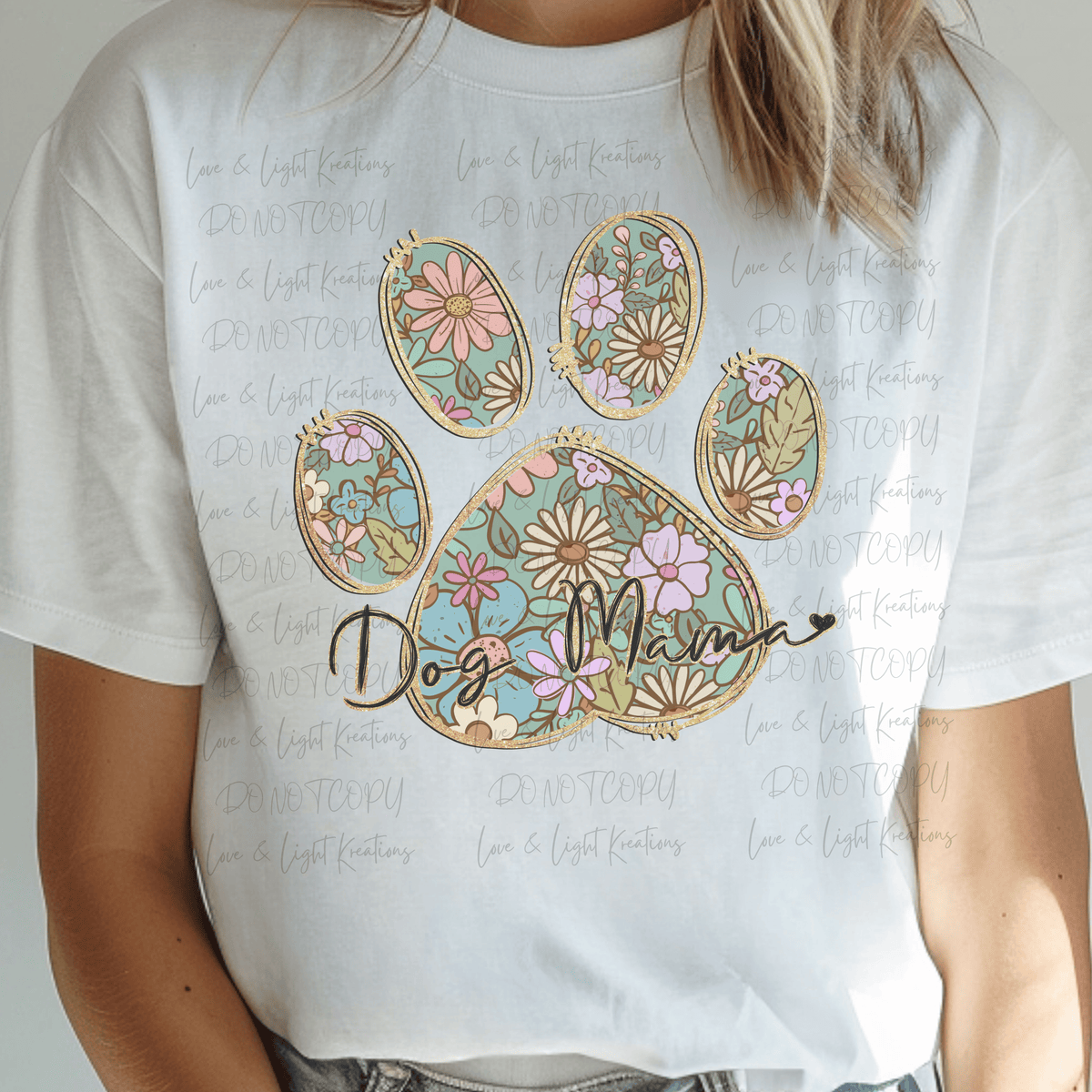 Dog Mom Floral Dog Print