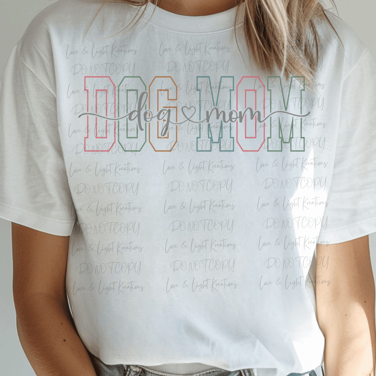 Dog Mom in Bubble and Script Fonts