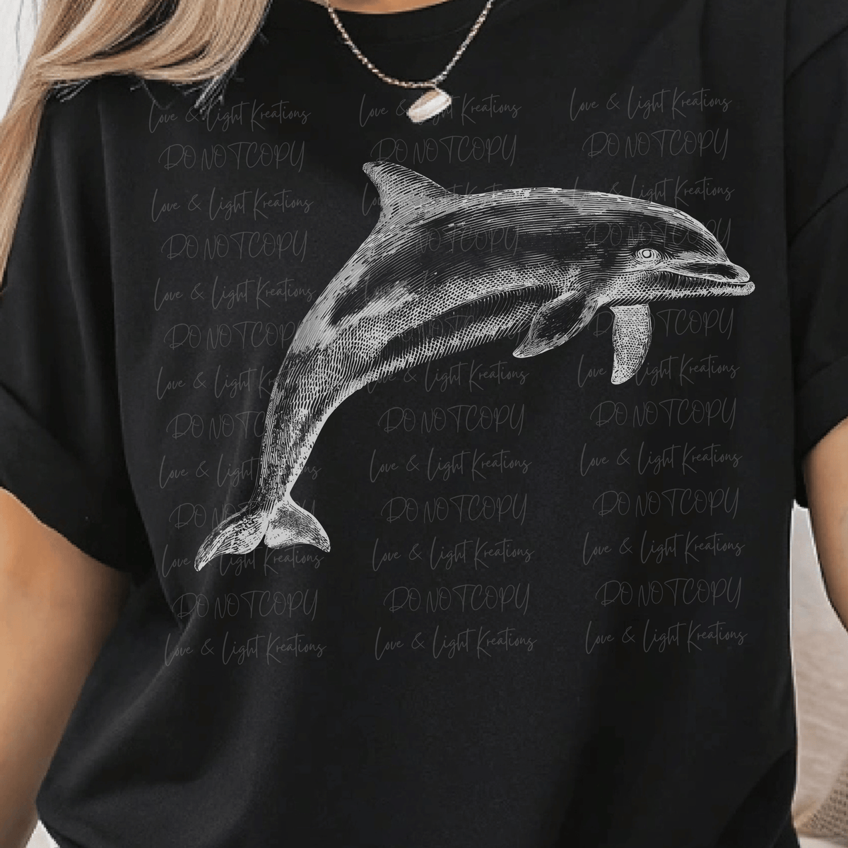 Dolphin White Sketch