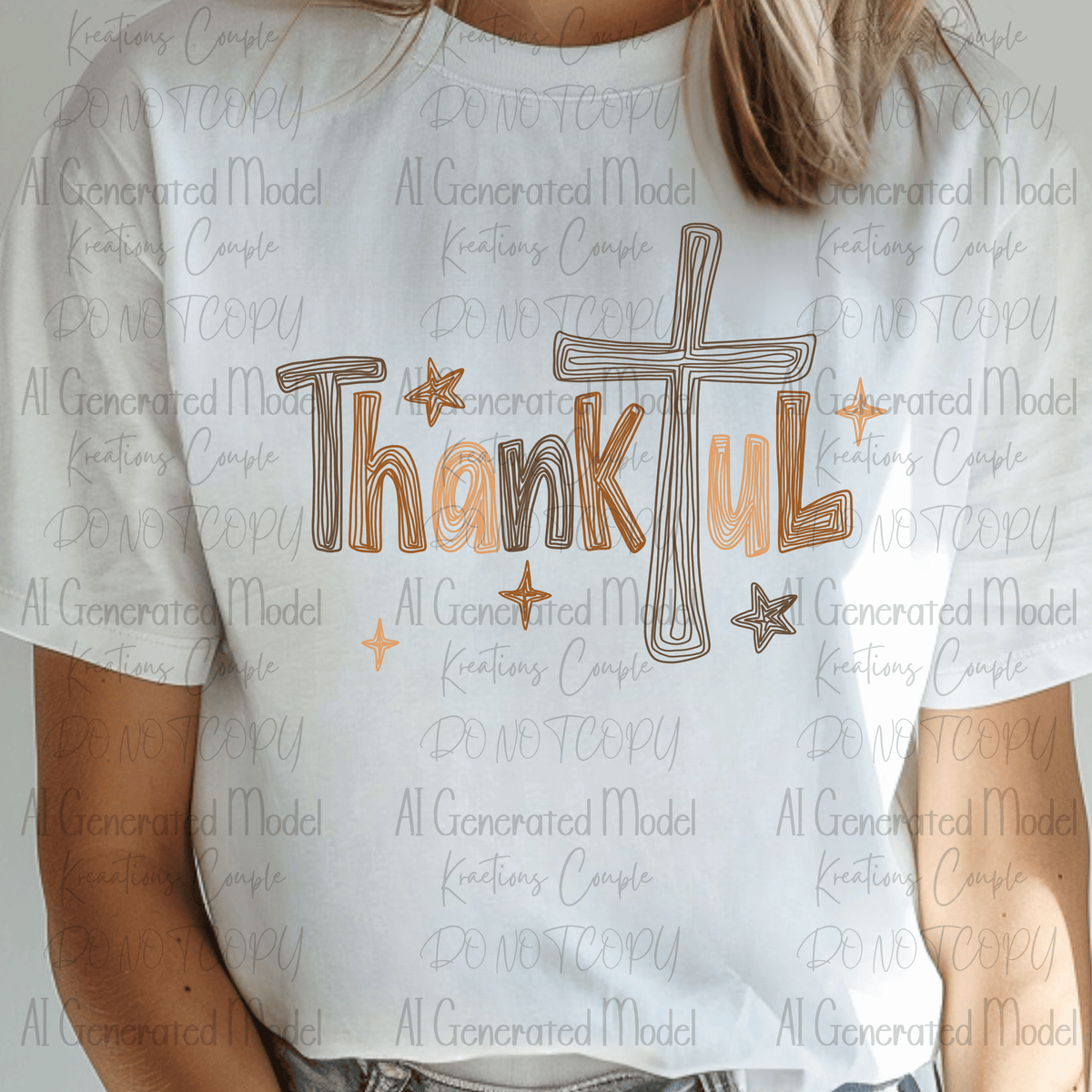 Doodle Thankful with Cross