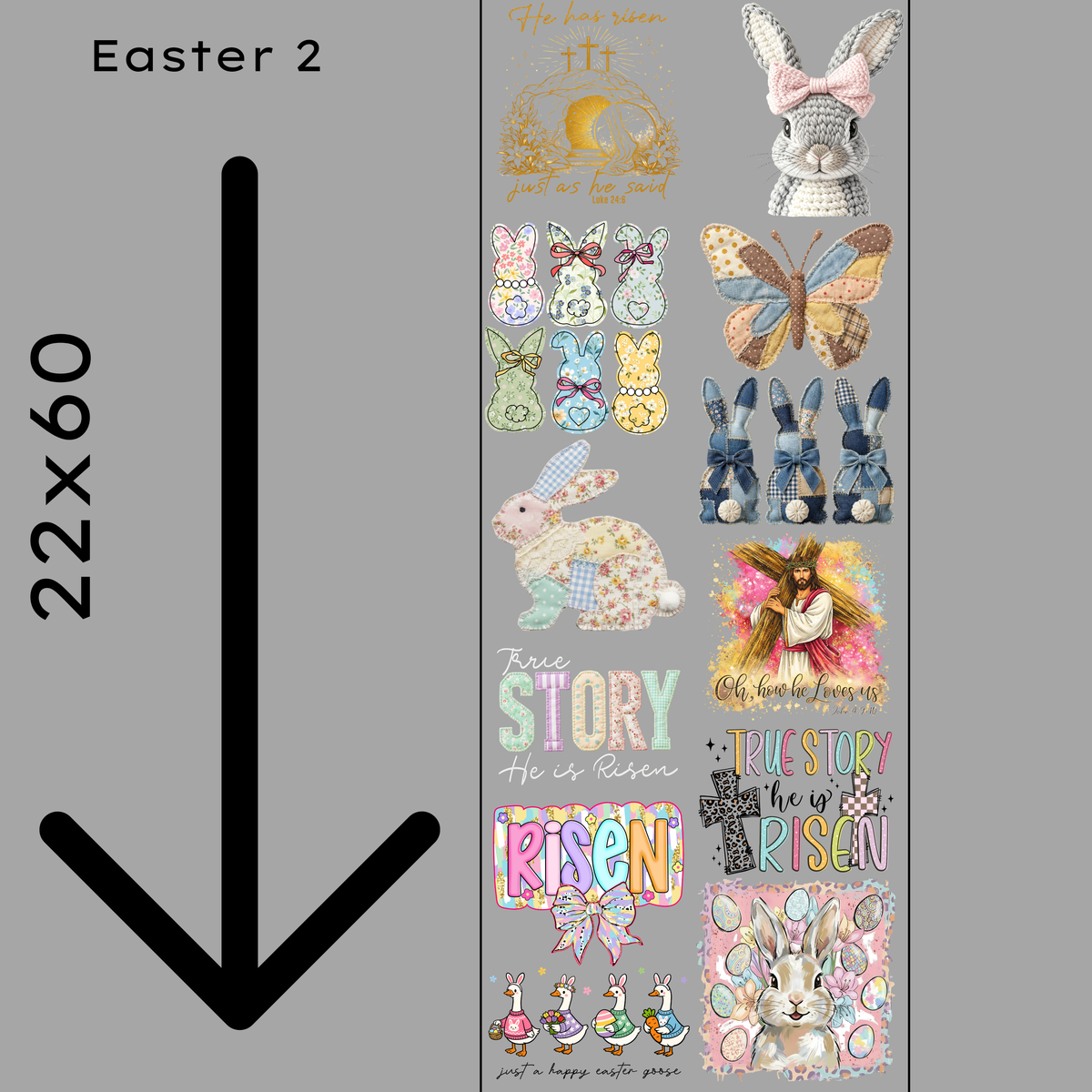 Easter 2 Gang Sheet