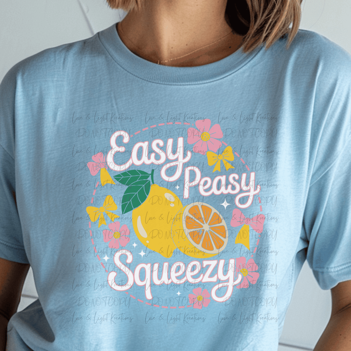 Easy Peasy Lemon Squeezy Pink Florals